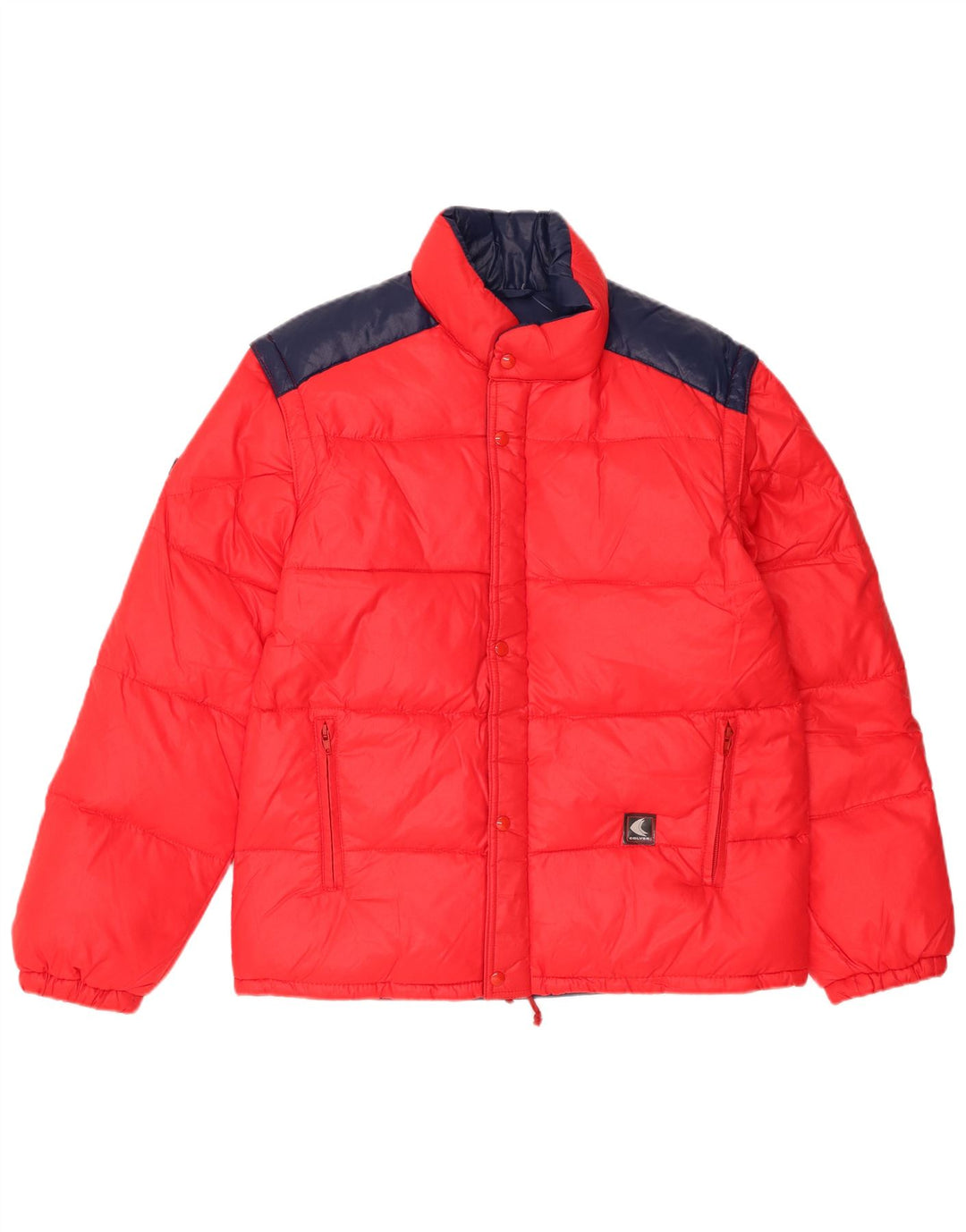 Vintage Ανδρικό μπουφάν με επένδυση IT 44 XS Red Colourblock Polyamide