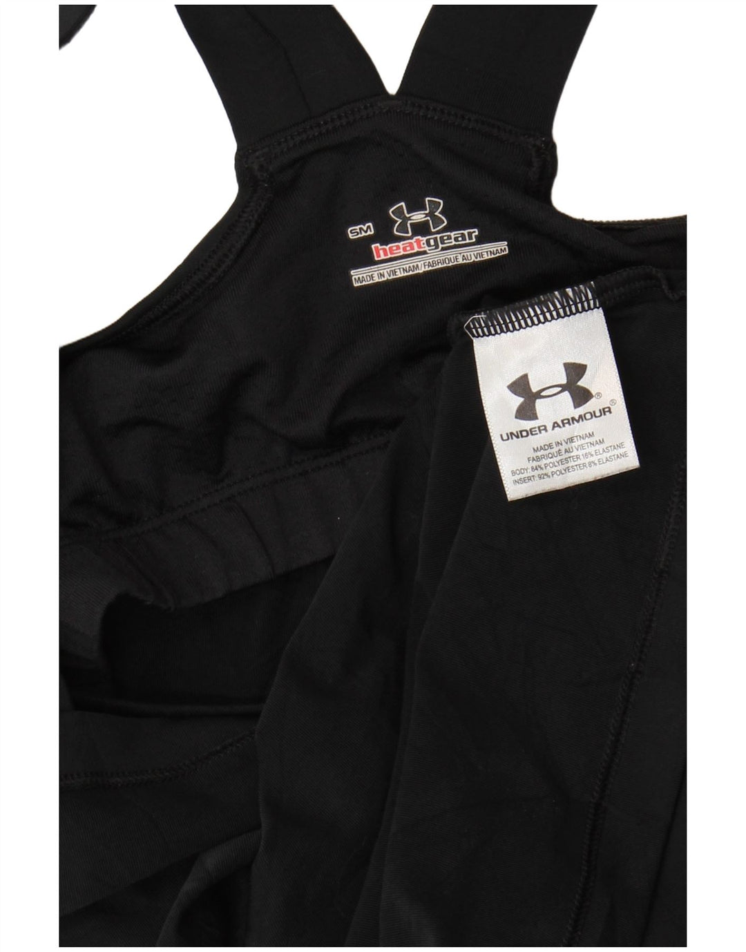 Under Armour Γυναικείο Heat Gear Γιλέκο Top UK 8 Small Black Polyester