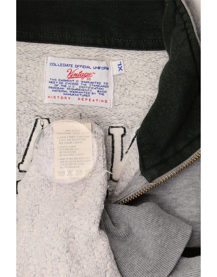 Ανδρική φόρμα φόρμας VINTAGE γραφικό Top Jacket XL Γκρι βαμβακερό