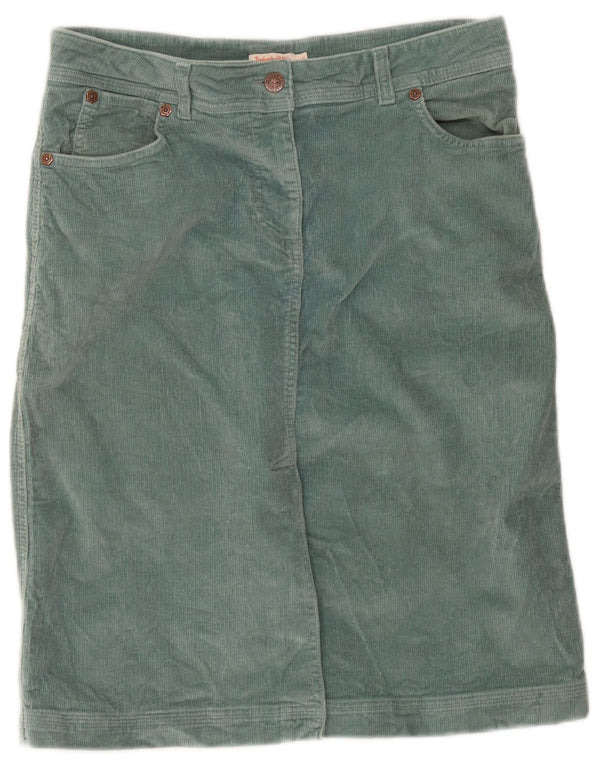 Timberland Γυναικεία Κοτλέ Φούστα IT 46 Μεγάλη W34 Πράσινη Βαμβακερή