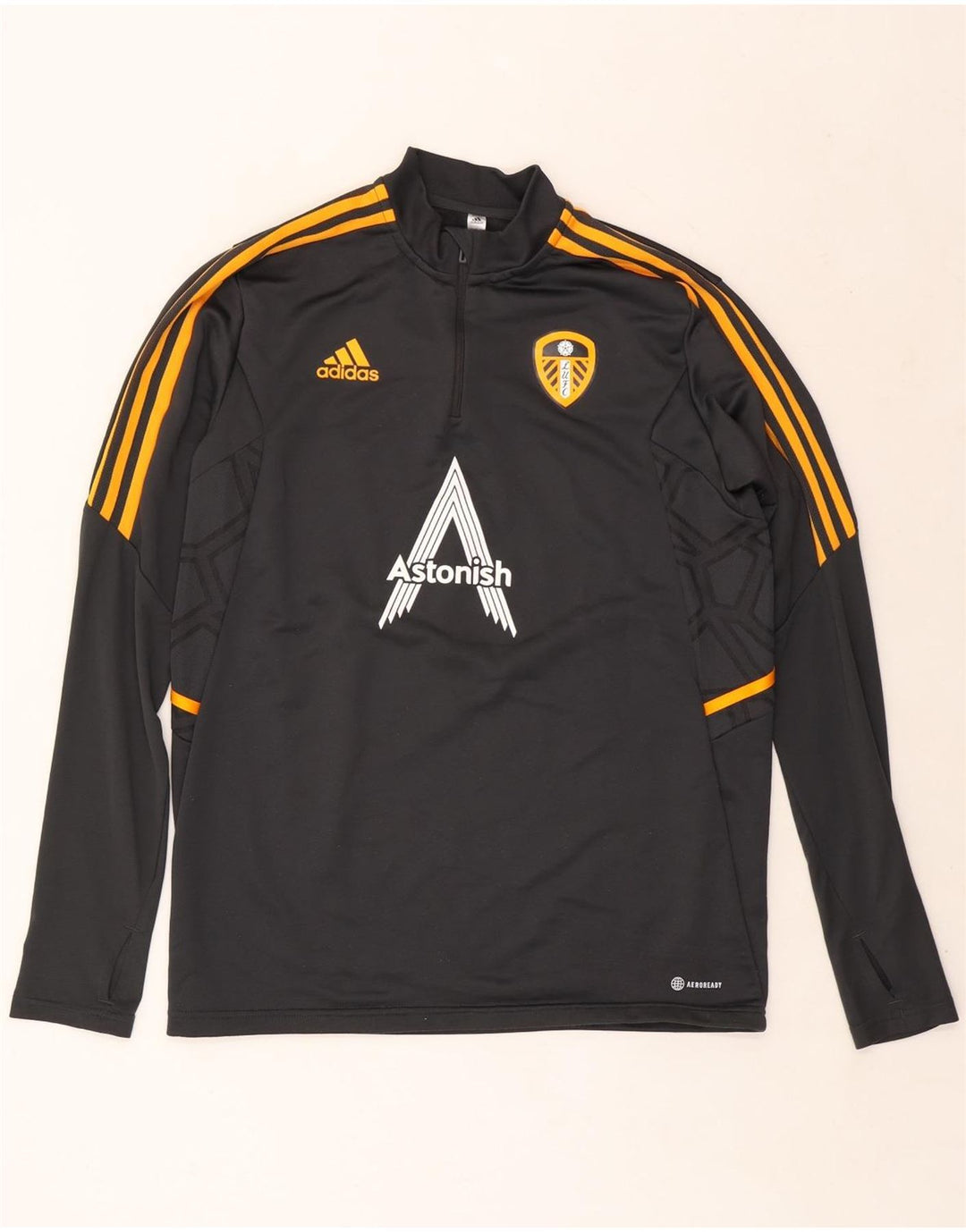Adidas Mens Leeds United FC Graphic Pullover αθλητική φόρμα Top Large Grey