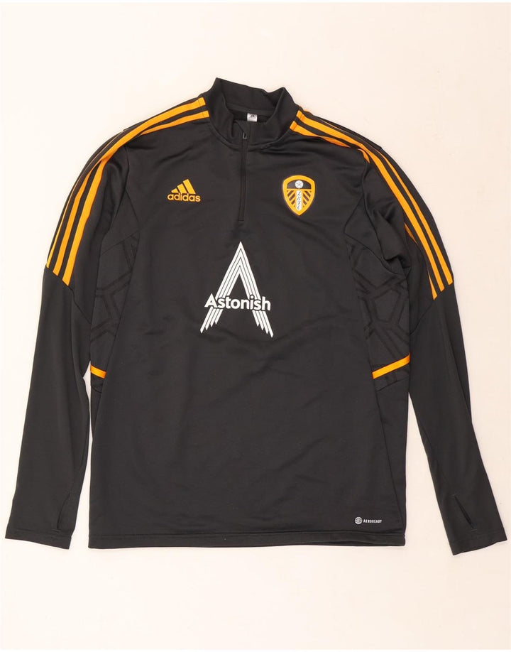 Adidas Mens Leeds United FC Graphic Pullover αθλητική φόρμα Top Large Grey