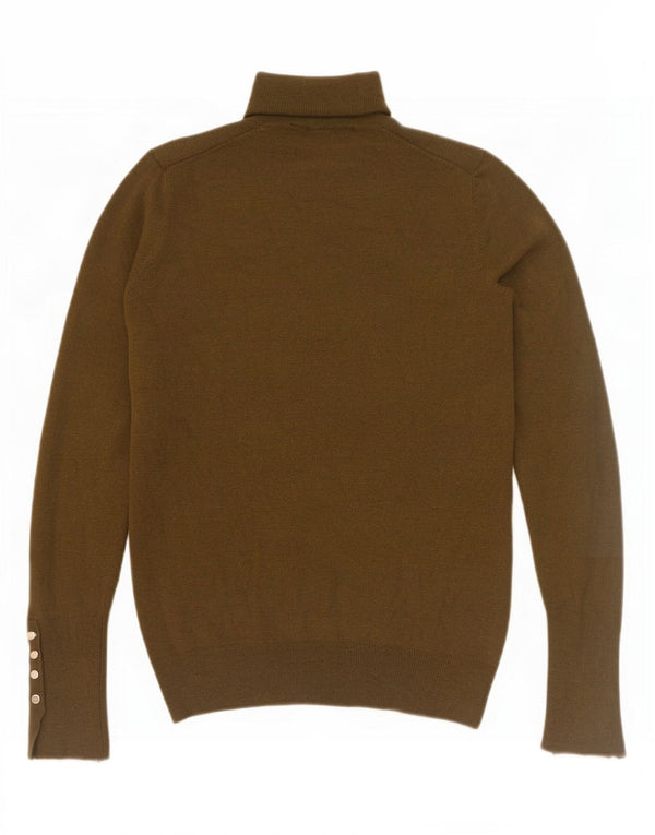 Zara Γυναικείο πουλόβερ με ρολό λαιμόκοψη UK 10 Small Khaki