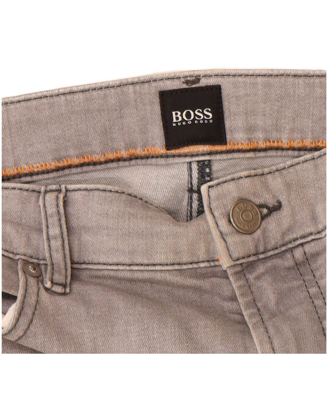 Ανδρικό τζιν ίσιο Hugo Boss W36 L30 Γκρι βαμβακερό