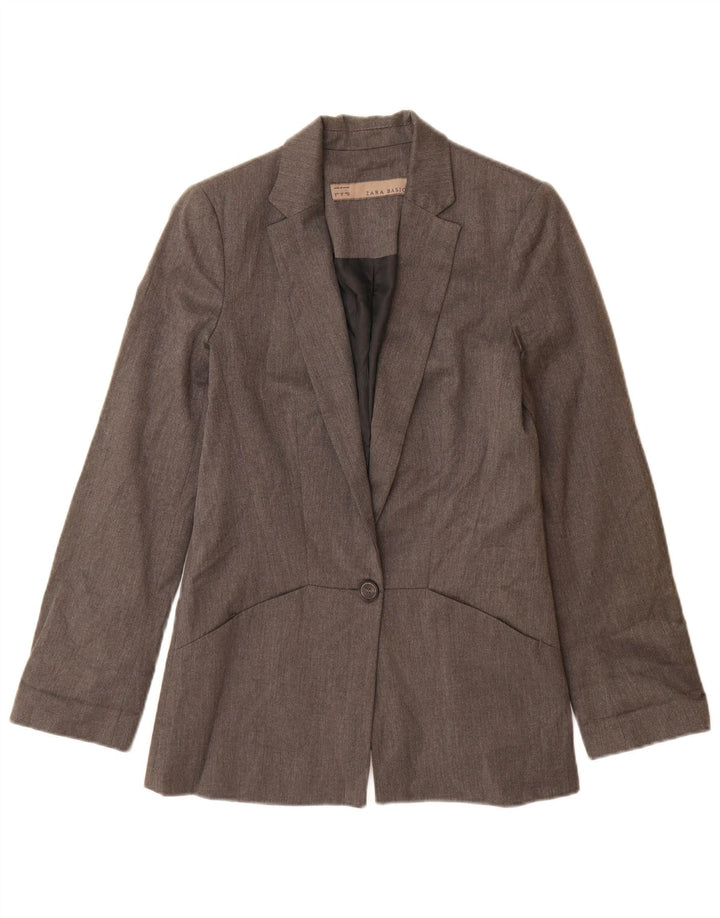 Zara Ανδρικό σακάκι 1 κουμπιού Blazer UK 10 Small Grey