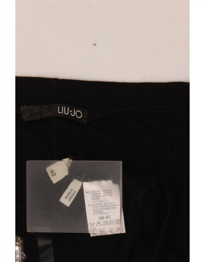 Liu Jo Γυναικεία Batwing Graphic Top 3/4 Sleeve IT 40 Small Black Viscose