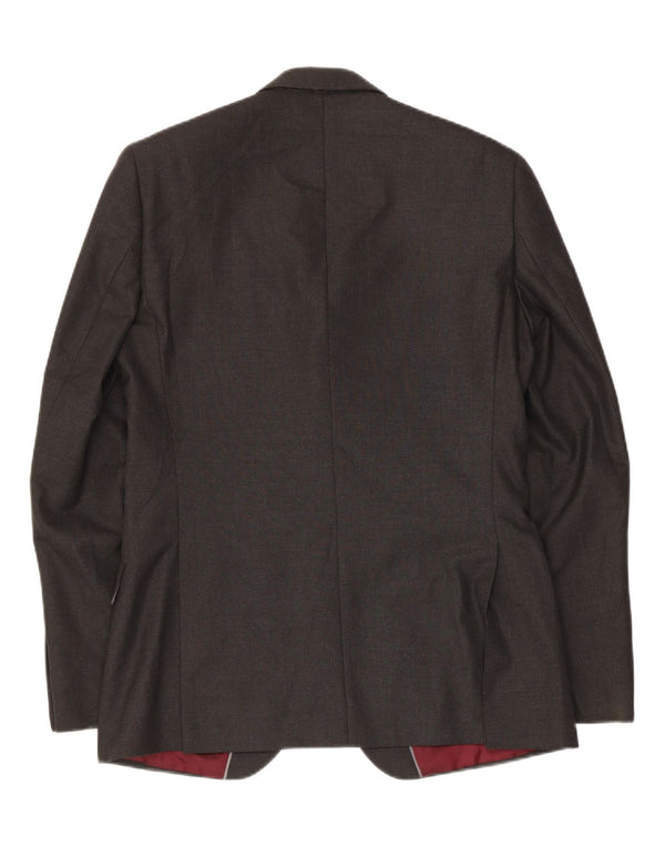 Marks & Spencer Ανδρικό σακάκι με 2 κουμπιά σακάκι UK 38 Medium Grey Polyester