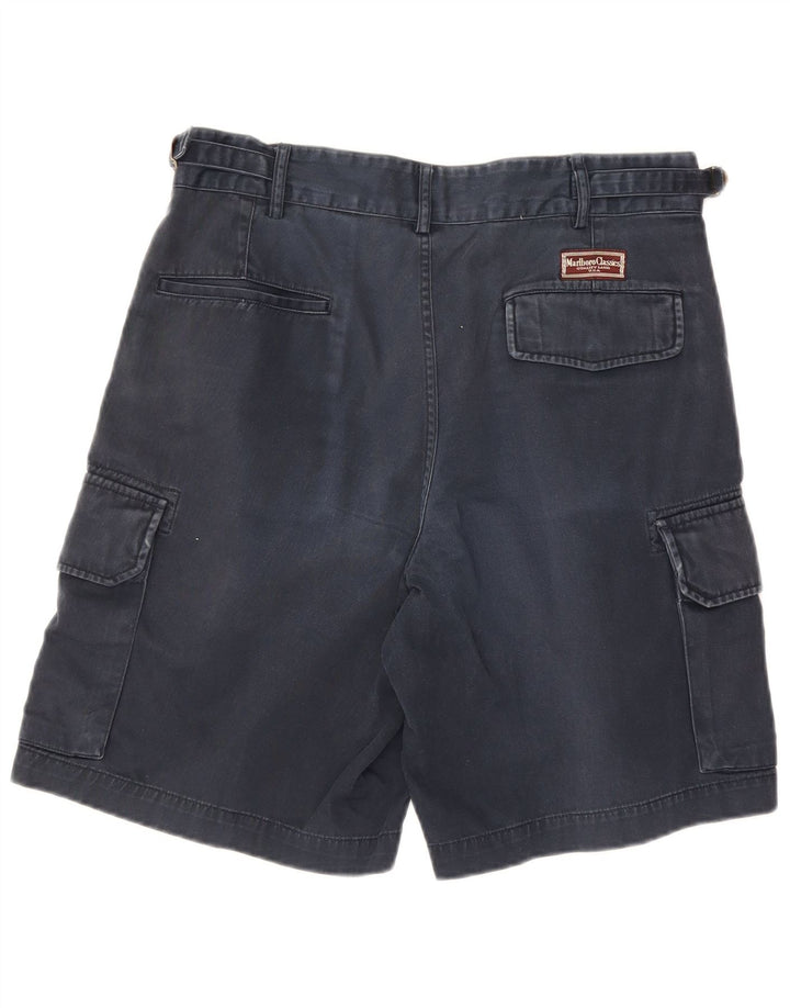 Ανδρικό σορτς Cargo Marlboro Classics EU 48 Medium W32 Navy Blue Cotton