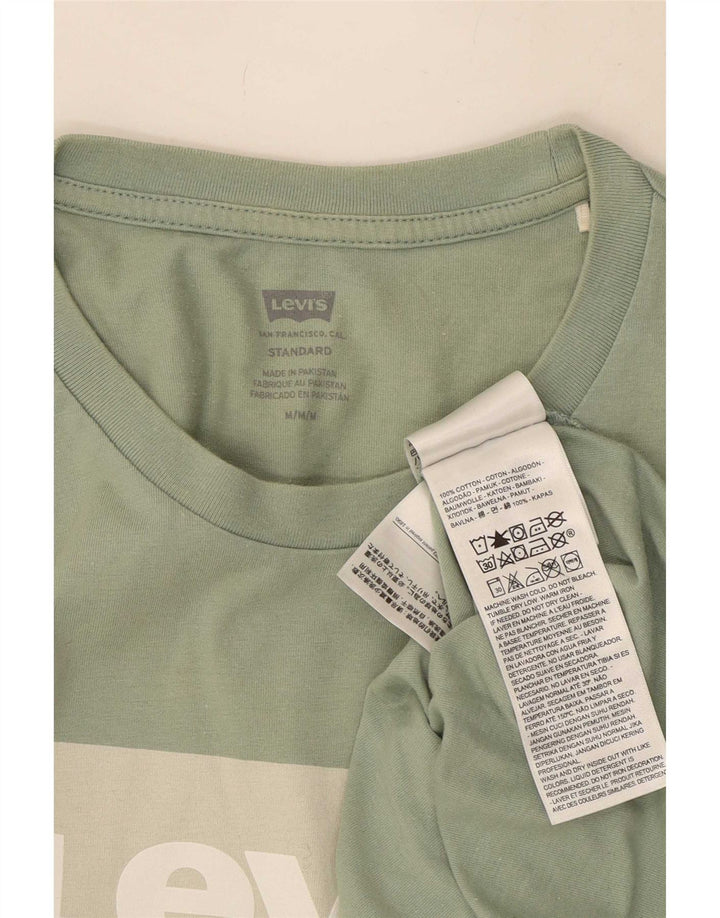 Ανδρικό γραφικό μπλουζάκι Levi's Standard Fit Top Μεσαίο πράσινο βαμβακερό