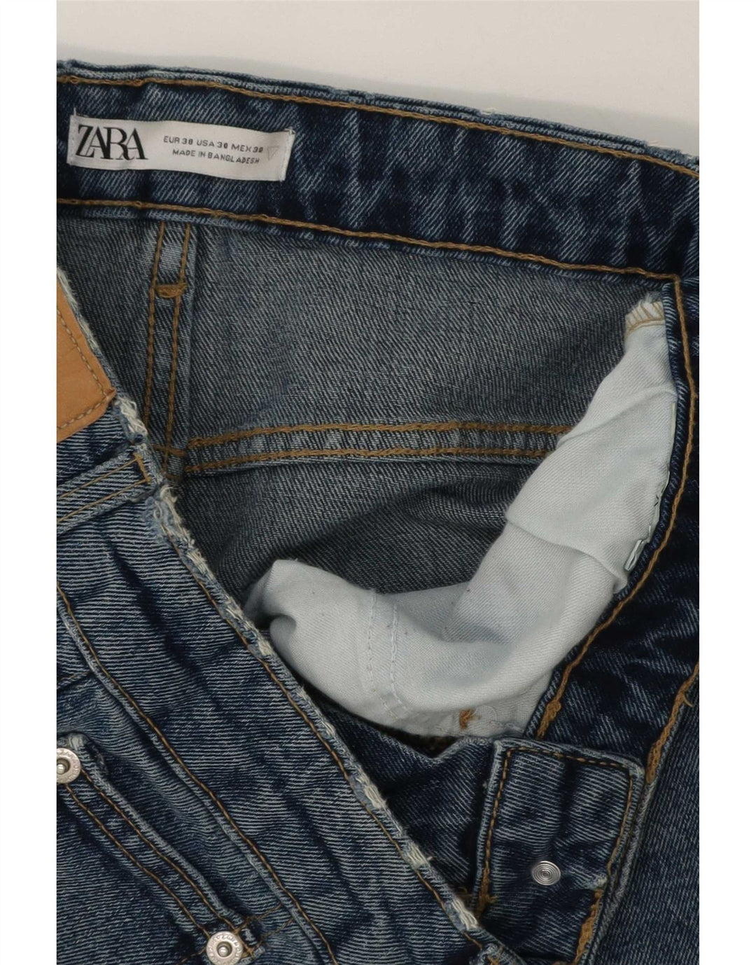 Zara Ανδρικό τζιν σορτς EU 38 Small W30 Μπλε