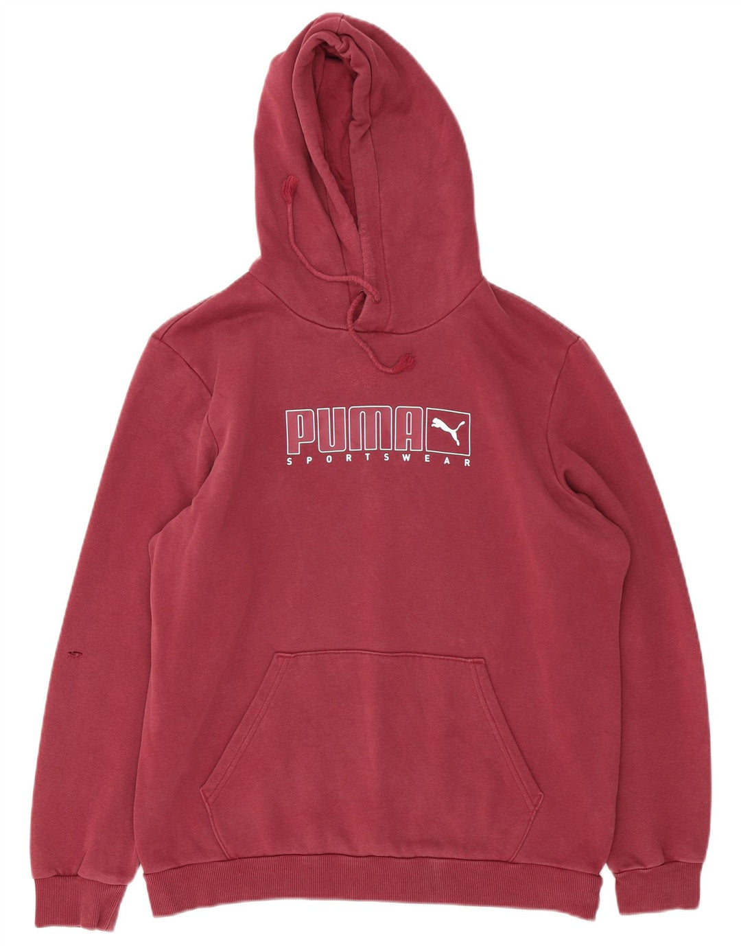 Ανδρικό γραφικό κουκούλα Puma, μεσαίο μπορντό