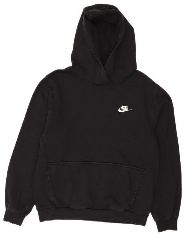 Nike Boys Hoodie Jumper 13-14 Years XL Μαύρο βαμβακερό