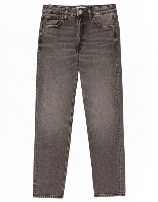 Zara Γυναικείο Tapered Jeans EU 38 Small W28 L27 Γκρι βαμβακερό