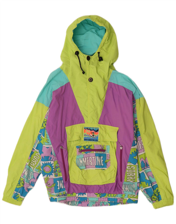 Sorry Γυναικείο γραφικό Anorak Jacket IT 46 Large Πολύχρωμο Ρετρό