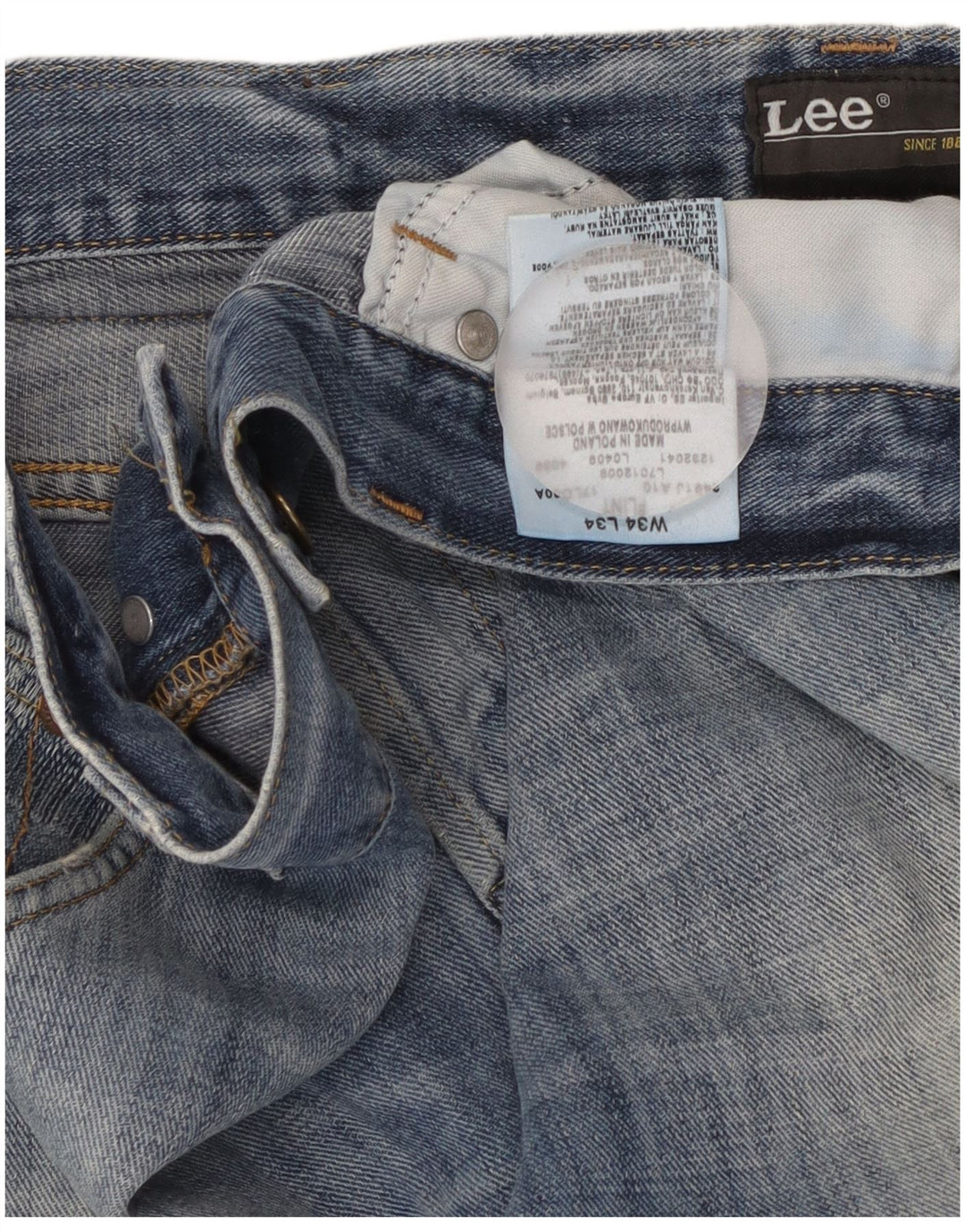 Lee Ανδρικό τζιν μποτάκι με μποτάκι W34 L34 Μπλε βαμβακερό