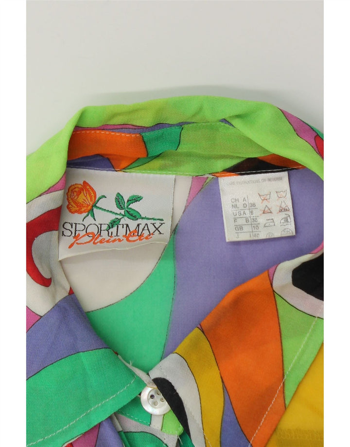 Sportmax Γυναικείο πουκάμισο Oversized Μπλούζα UK 10 Small πολύχρωμο Paisley