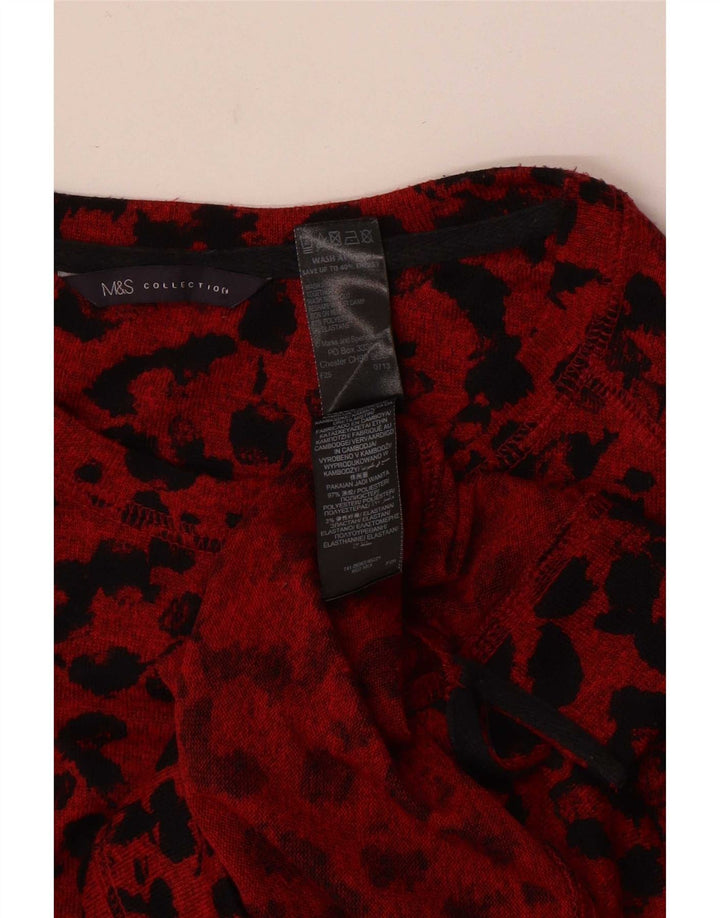 Marks & Spencer Γυναικείο πουλόβερ με λαιμόκαυστο UK 12 Medium Red