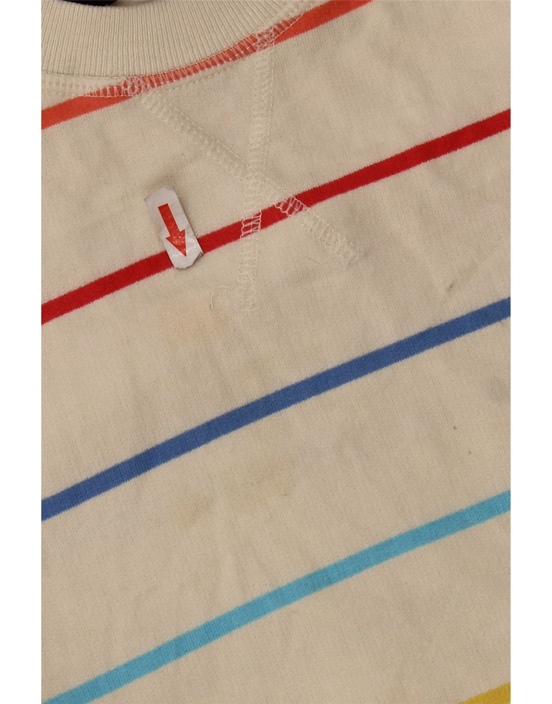 Marks & Spencer Γυναικεία φούτερ Jumper UK 14 Medium Off White ριγέ
