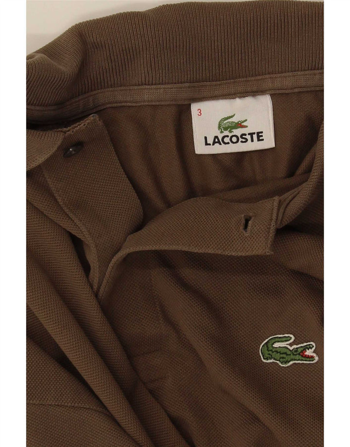 Ανδρικό μπλουζάκι πόλο Lacoste, μέγεθος 3, μικρό χακί