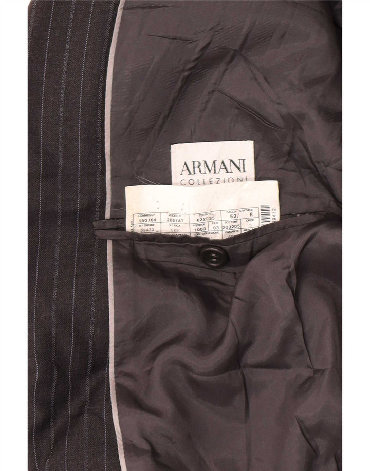 Armani Collezioni Ανδρικό σακάκι με 2 κουμπιά μπλέιζερ IT 52 XL Γκρι μαλλί