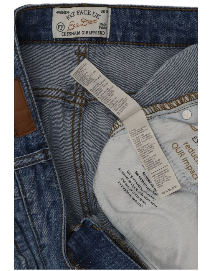 FAT FACE Γυναικείο Chesham Girlfriend Straight Jeans UK 16 Large W36 L28 Blue