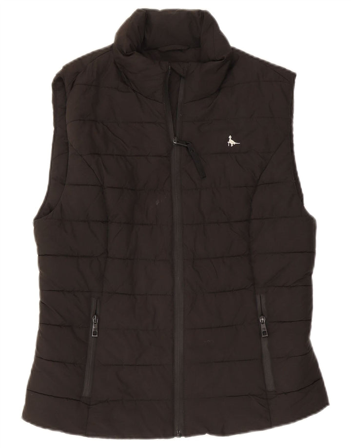 Jack Wills Γυναικεία επένδυση Gilet UK 10 Small Black Polyester