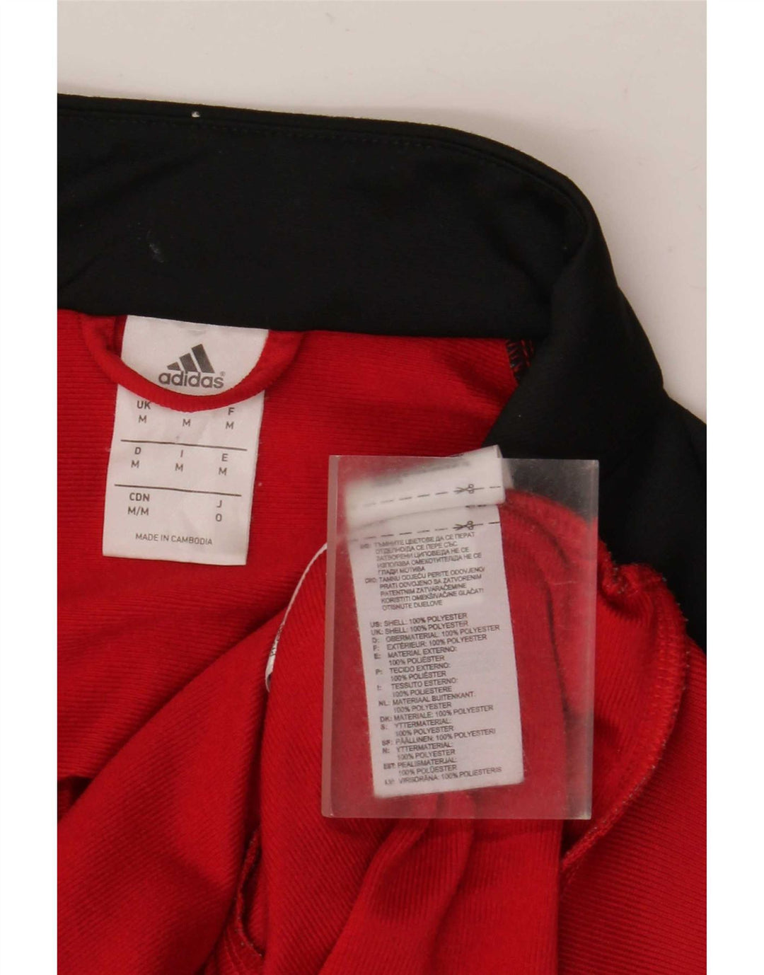 Ανδρική αθλητική φόρμα Adidas Top Jacket Μεσαίο Κόκκινο Colourblock Πολυεστέρας
