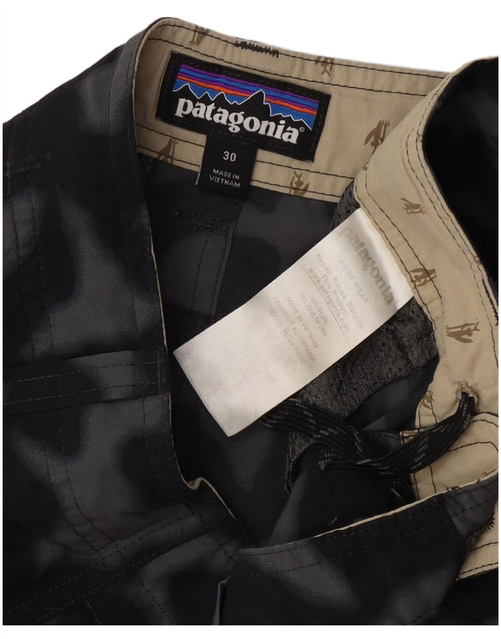 Patagonia Ανδρικό σορτς Cargo W30 Nylon μεσαίου μαύρου καμουφλάζ