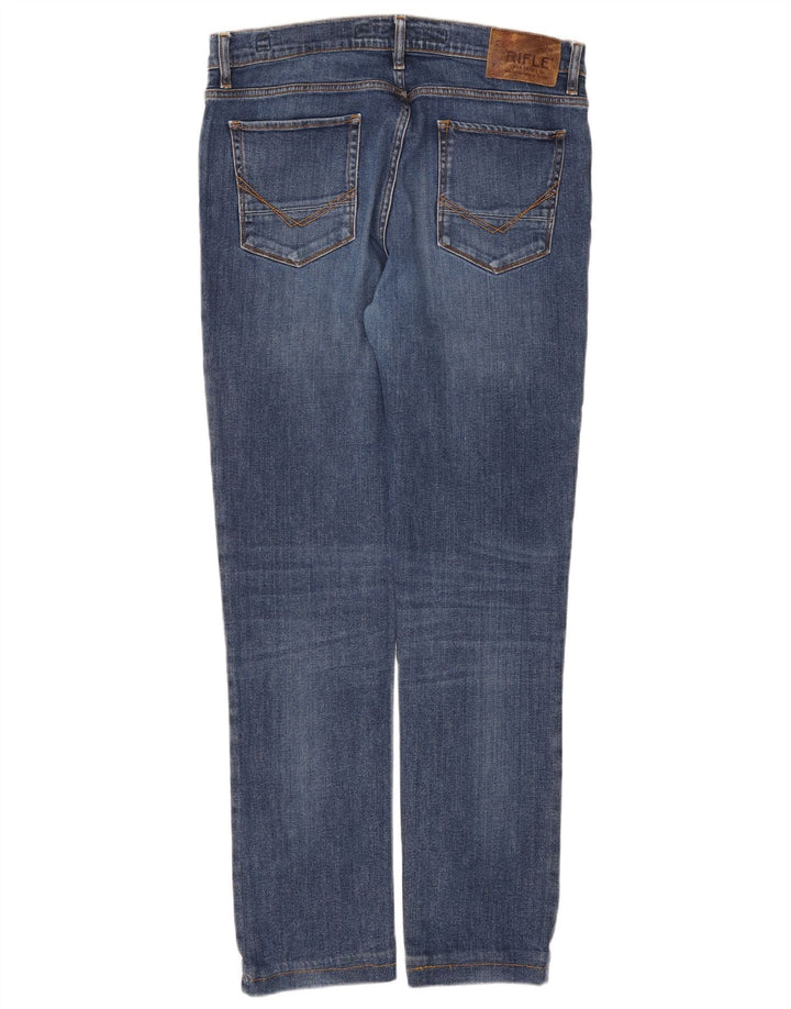 Rifle Ανδρικό Slim Jeans W36 L32 Μπλε Βαμβακερό