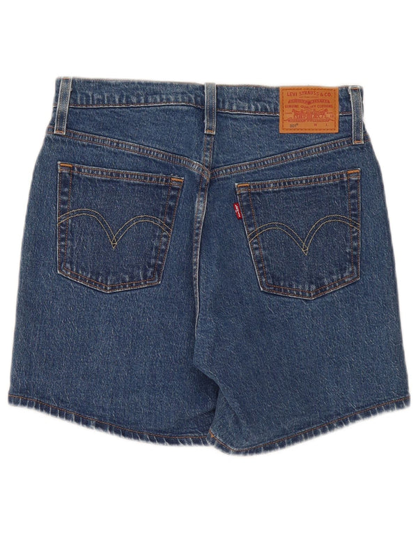 Γυναικείο 501 ψηλόμεσο τζιν σορτς Levi's W27 μικρό μπλε βαμβακερό