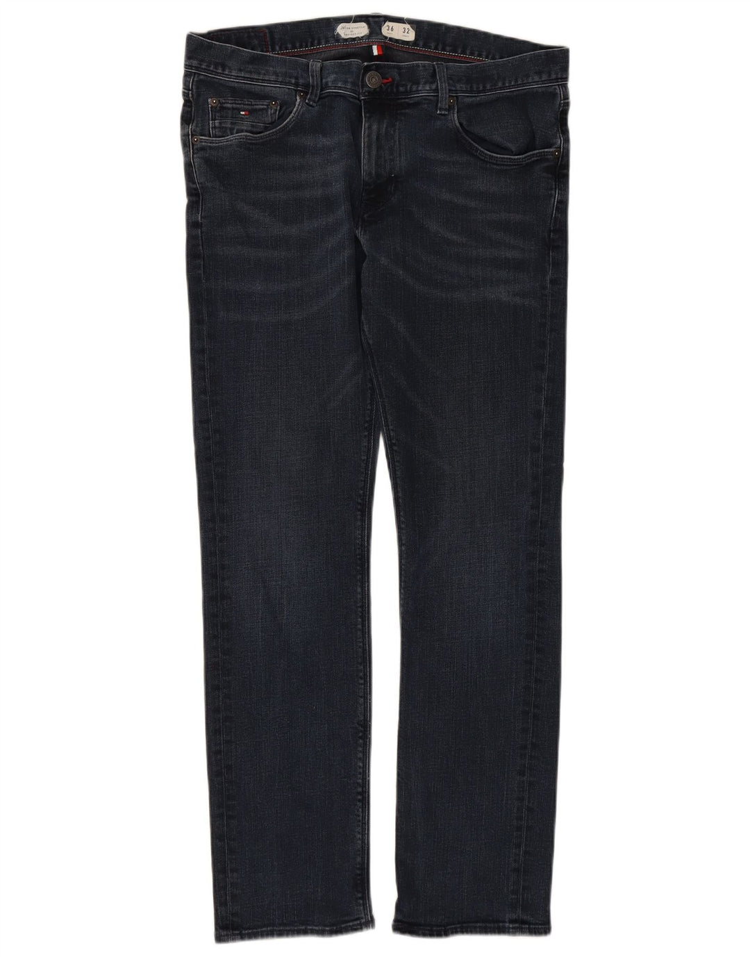 TOMMY HILFIGER Γυναικεία Denton Straight Jeans W36 L32 Navy Blue Cotton