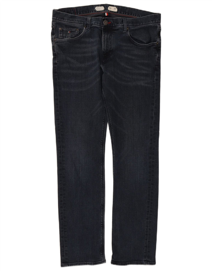 TOMMY HILFIGER Γυναικεία Denton Straight Jeans W36 L32 Navy Blue Cotton