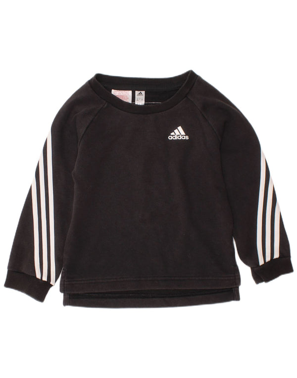 ADIDAS Baby Boys Φούτερ Jumper 18-24 Μηνών Μαύρο Βαμβακερό
