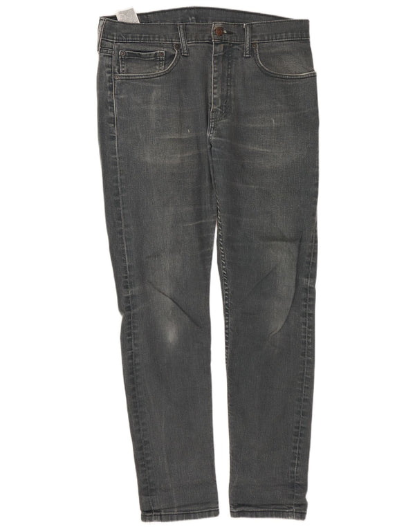 LEVI'S Mens 512 Slim Tapered Jeans W32 L32 Γκρι βαμβακερό
