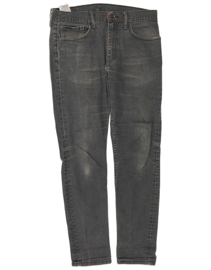 LEVI'S Mens 512 Slim Tapered Jeans W32 L32 Γκρι βαμβακερό