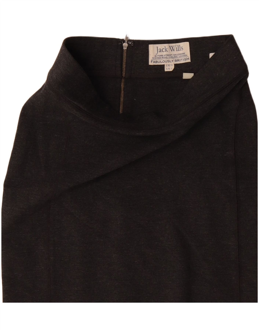JACK WILLS Γυναικεία μίνι φούστα UK 10 Small W26 Grey Viscose