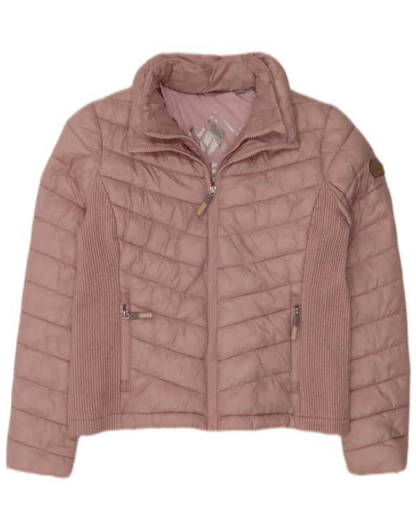 Γυναικείο μπουφάν με επένδυση SUPERDRY UK 16 Large Pink Nylon