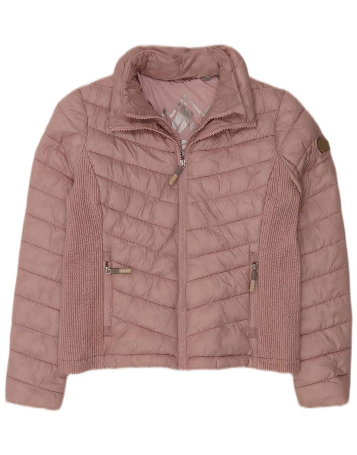 Γυναικείο μπουφάν με επένδυση SUPERDRY UK 16 Large Pink Nylon