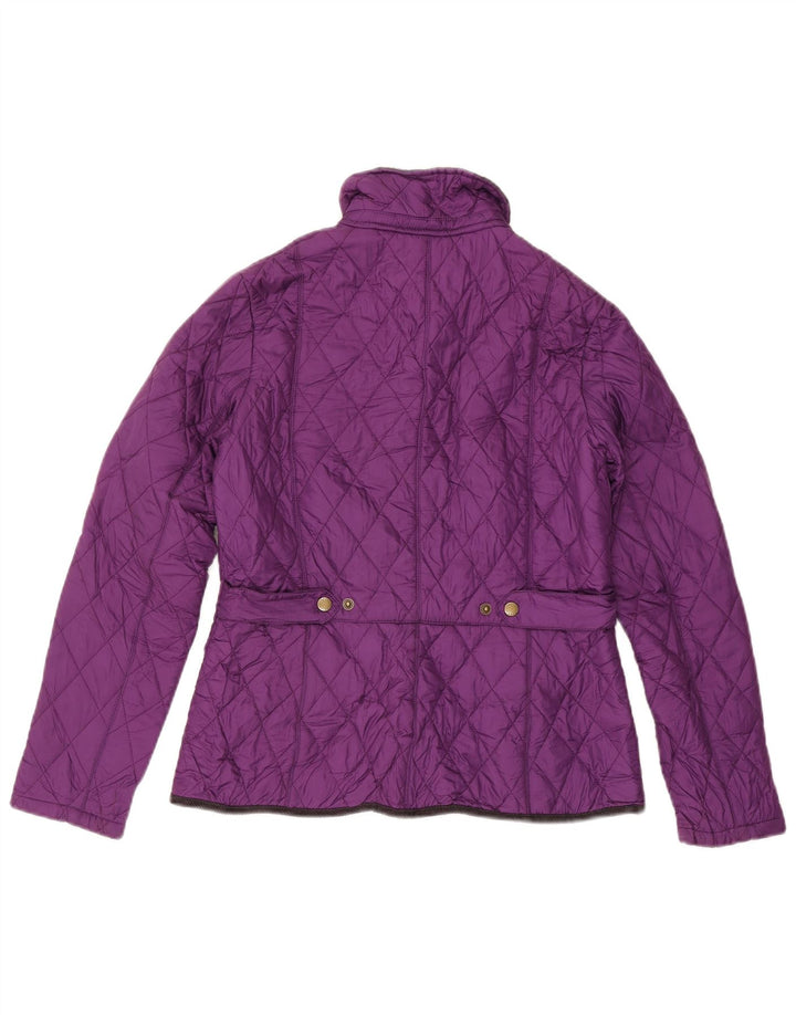 Barbour γυναικείο καπιτονέ μπουφάν UK 12 Medium Purple Colourblock Polyester