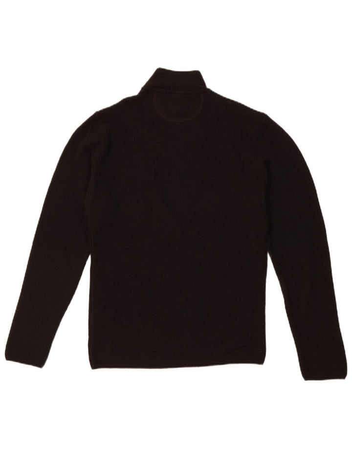 ARMANI JEANS Ανδρικό πουλόβερ με λαιμό χελώνα, μεσαίο μαύρο μαλλί