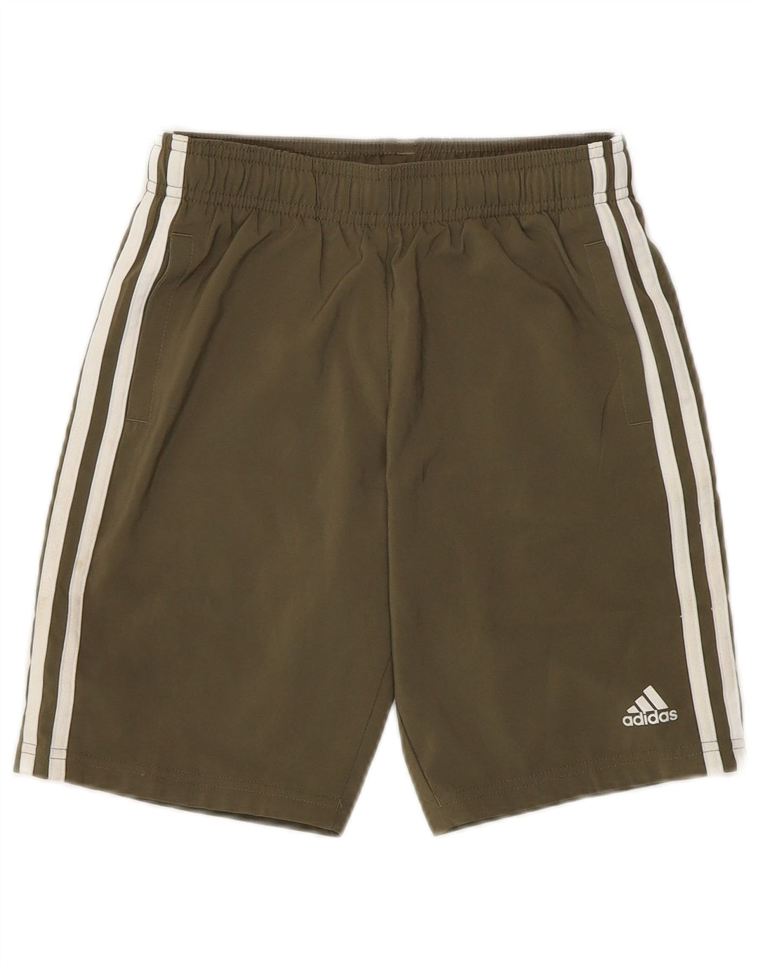 Adidas Boys Sport Short 9-10 Years Khaki Polyester