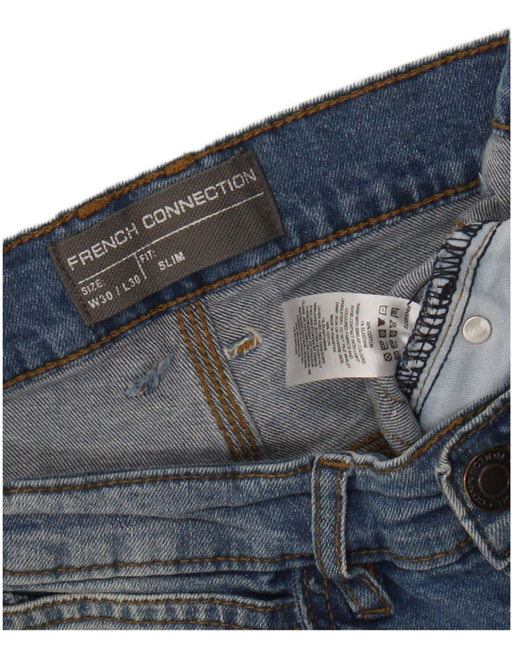 French Connection Ανδρικό Slim Jeans W30 L30 Blue Cotton