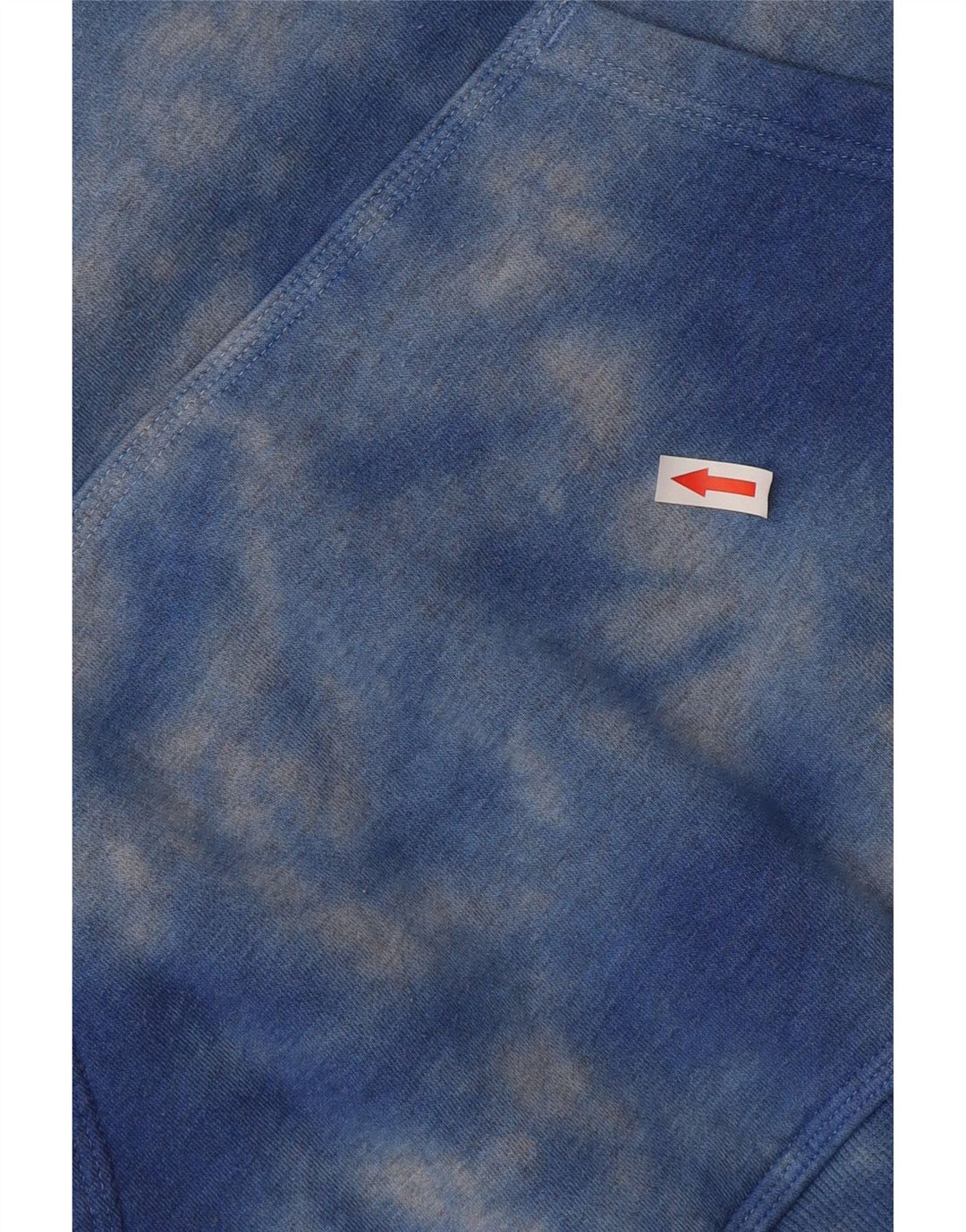 Champion Mens Hoodie Jumper Medium Blue Tie Dye Cotton
