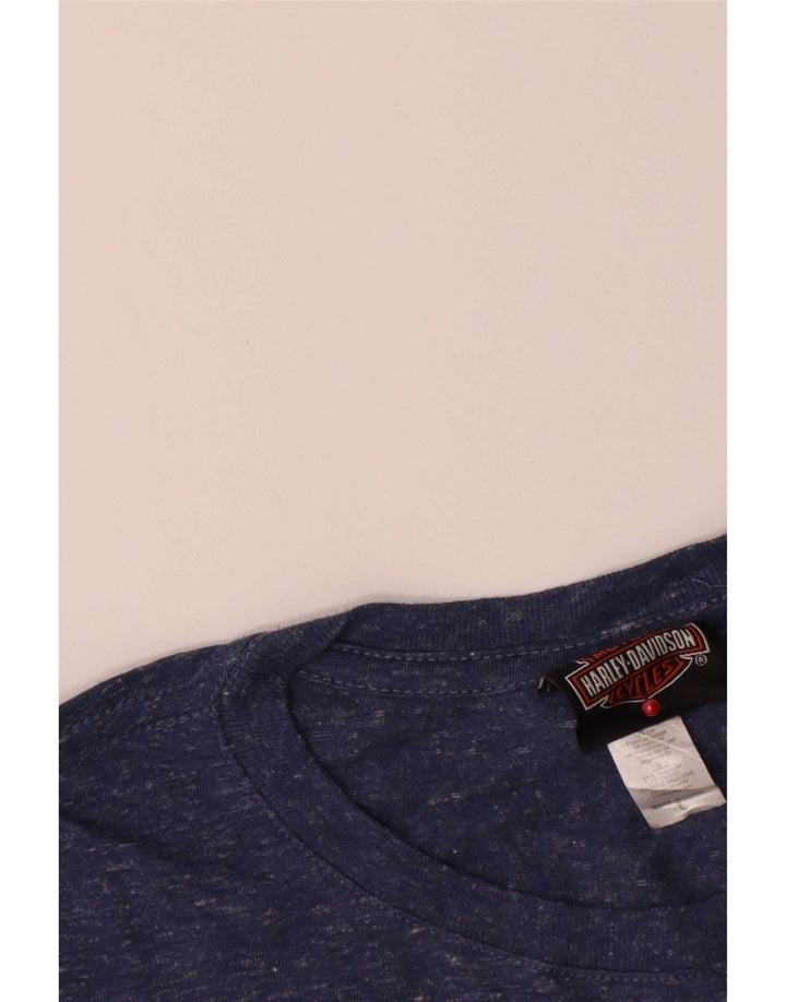 Harley Davidson Γυναικείο τοπ μακρυμάνικο UK 14 Large Navy Blue