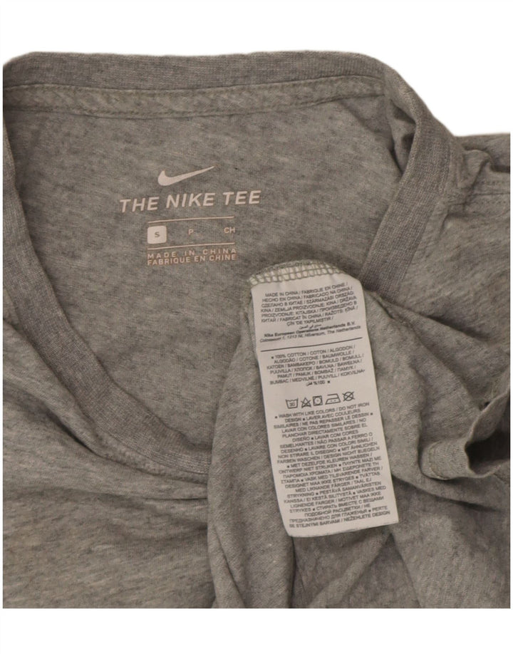 Ανδρικό μπλουζάκι Nike, μικρό βαμβακερό γκρι μπλουζάκι