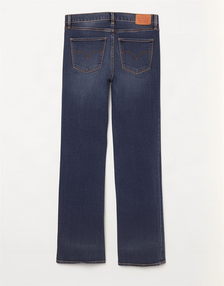 Levi's Womens 314 Shaping Straight Jeans W30 L31 Blue Cotton