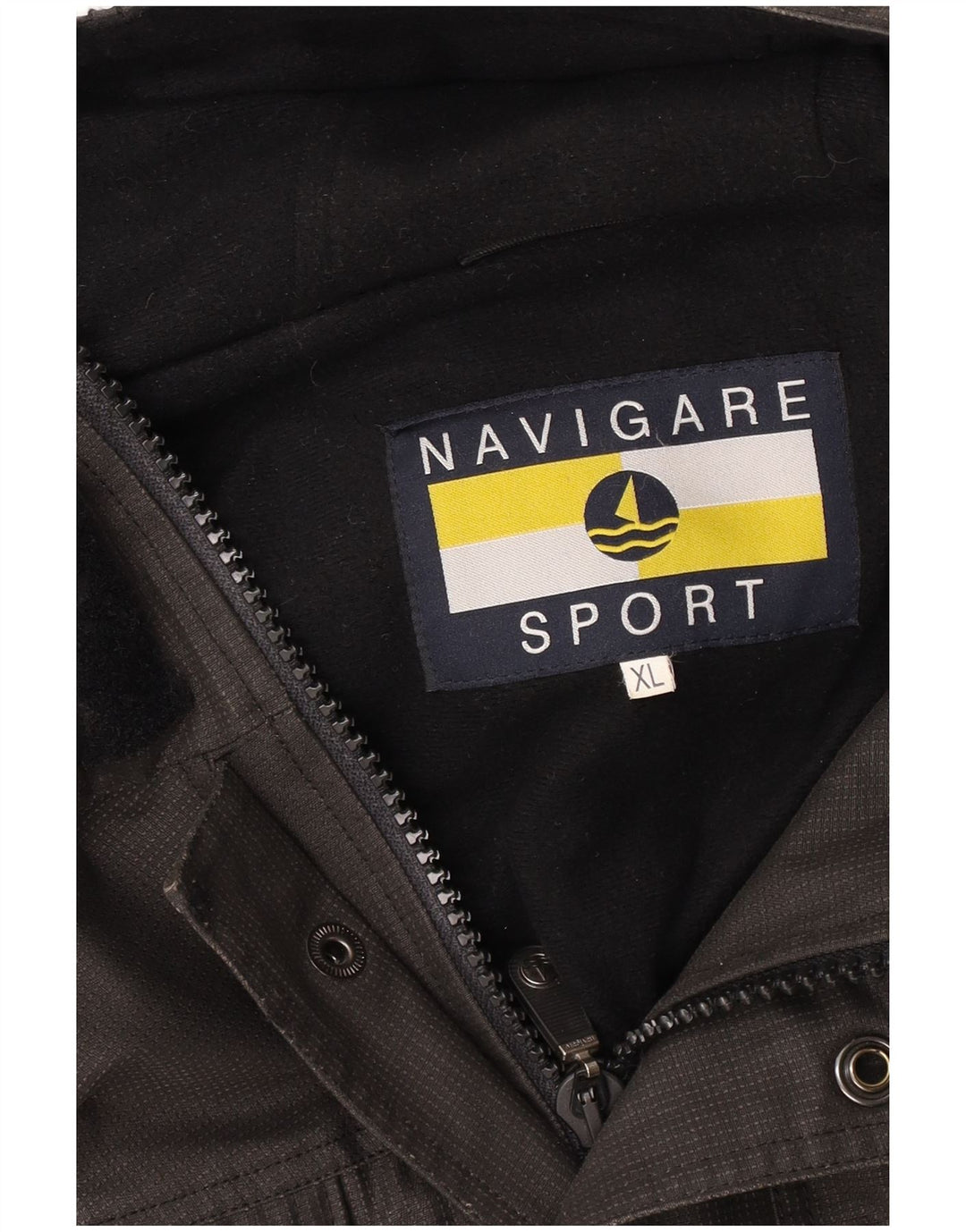 NAVIGARE Ανδρικό μπουφάν με κουκούλα αντιανεμικό UK 42 XL Γκρι