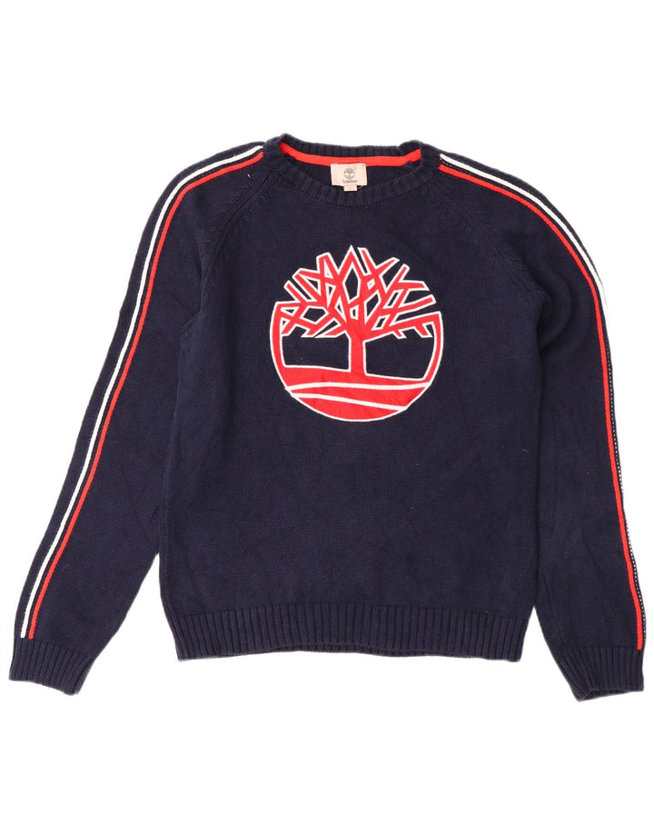 Πουλόβερ Timberland Boys Crew Neck Jumper 13-14 Years Small Navy Blue