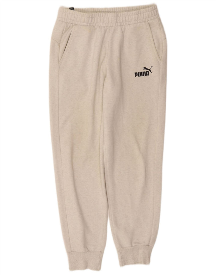 Ανδρική φόρμα Puma Παντελόνι Joggers Μεσαίο Λευκό Βαμβακερό