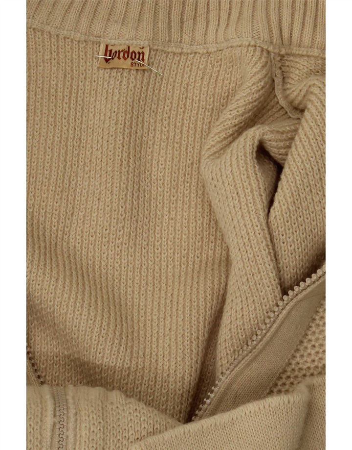 Ανδρικό πουλόβερ με ζακέτα Gordon Medium Beige Πολυεστέρας